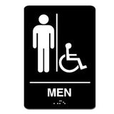 Men Accessible ADA Restroom Sign