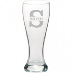 Engraved 20oz Beer Glass Claredon Style