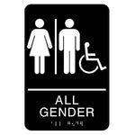 All Gender Accessible ADA Restroom Sign