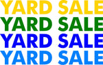 Individual Cut Letters for Yard - YARD SALE