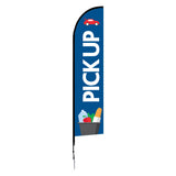 14ft Single Sided Flag Banner - Pick Up Blue