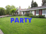 Individual Cut Letters for Yard - PARTY