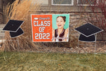 2024 Graduation Yard Cards - Grad Hats